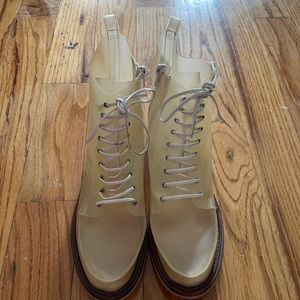 MM6 Margiela Plastic Combat Boots
